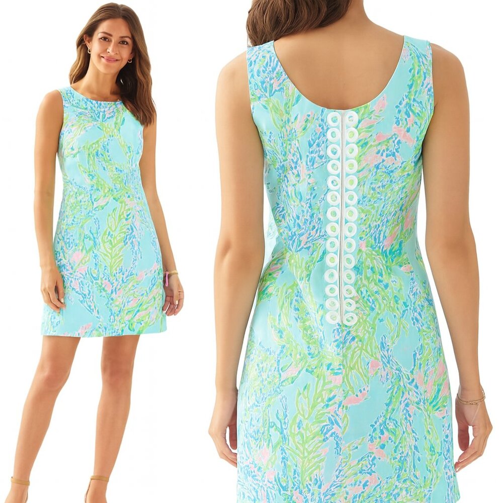 LILLY PULITZER Cathy Shift Dress in Sky Blue Heaven SZ 0